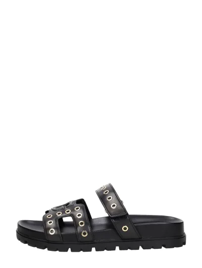 Guess Fashie, open slippers voor dames in zwart, foto 1 van 4