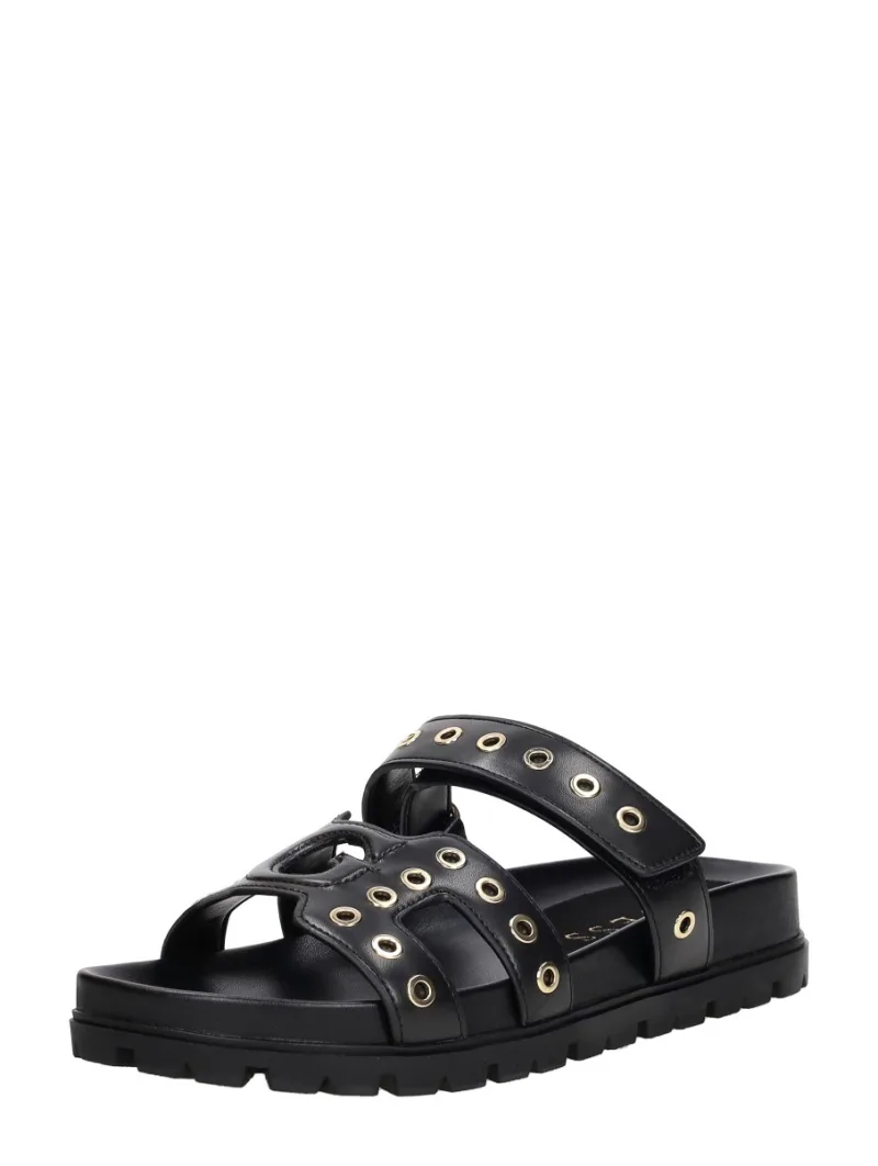 Guess Fashie, open slippers voor dames in zwart, foto 2 van 2
