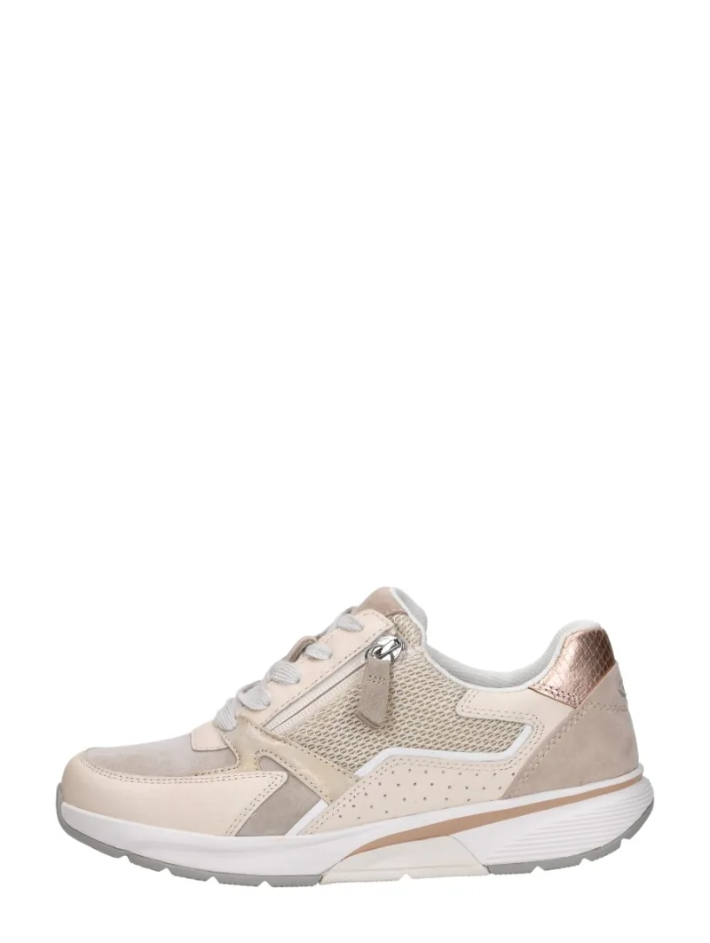 Gabor Rollingsoft, lage veterschoenen voor dames in beige, foto 1 van 4
