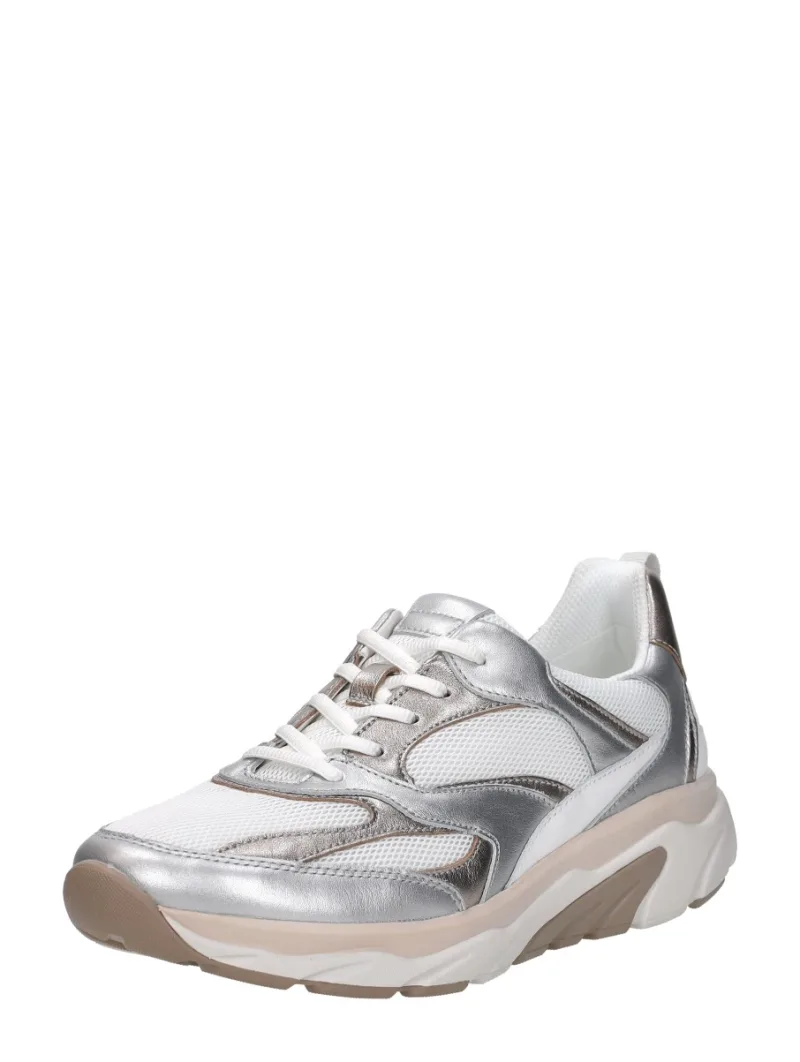 Gabor Rollingsoft, lage veterschoenen voor dames in wit, foto 2 van 2