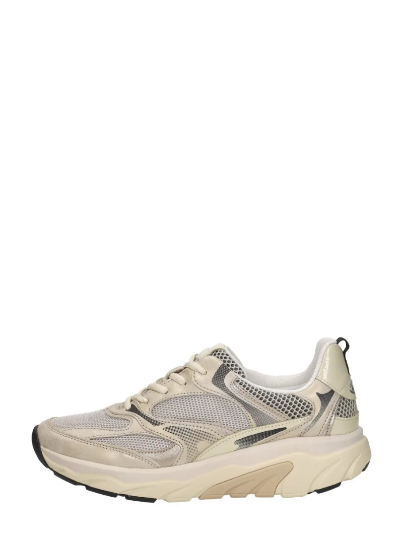 Gabor Rollingsoft, lage veterschoenen voor dames in beige