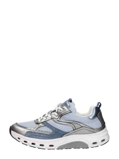Gabor Rollingsoft, lage veterschoenen voor dames in licht blauw, foto 1 van 4