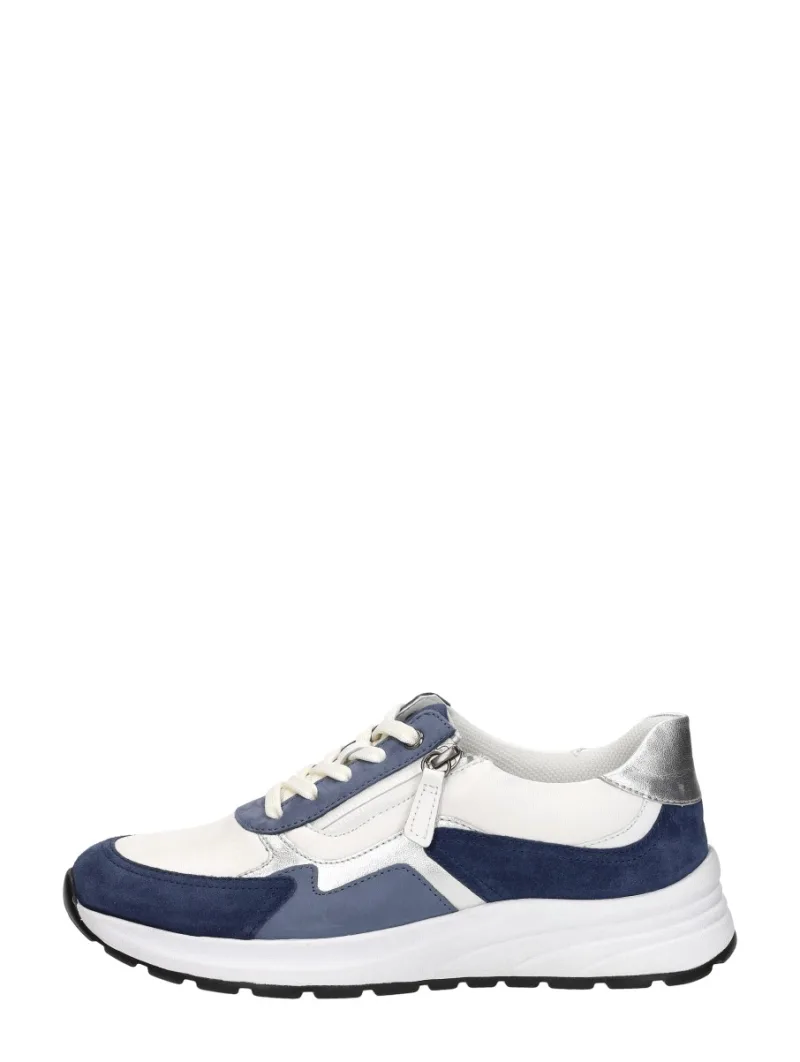 Gabor Sneakers Laag, lage veterschoenen voor dames in blauw