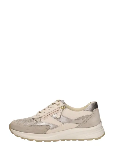 Gabor Sneakers Laag, lage veterschoenen voor dames in beige, foto 1 van 4