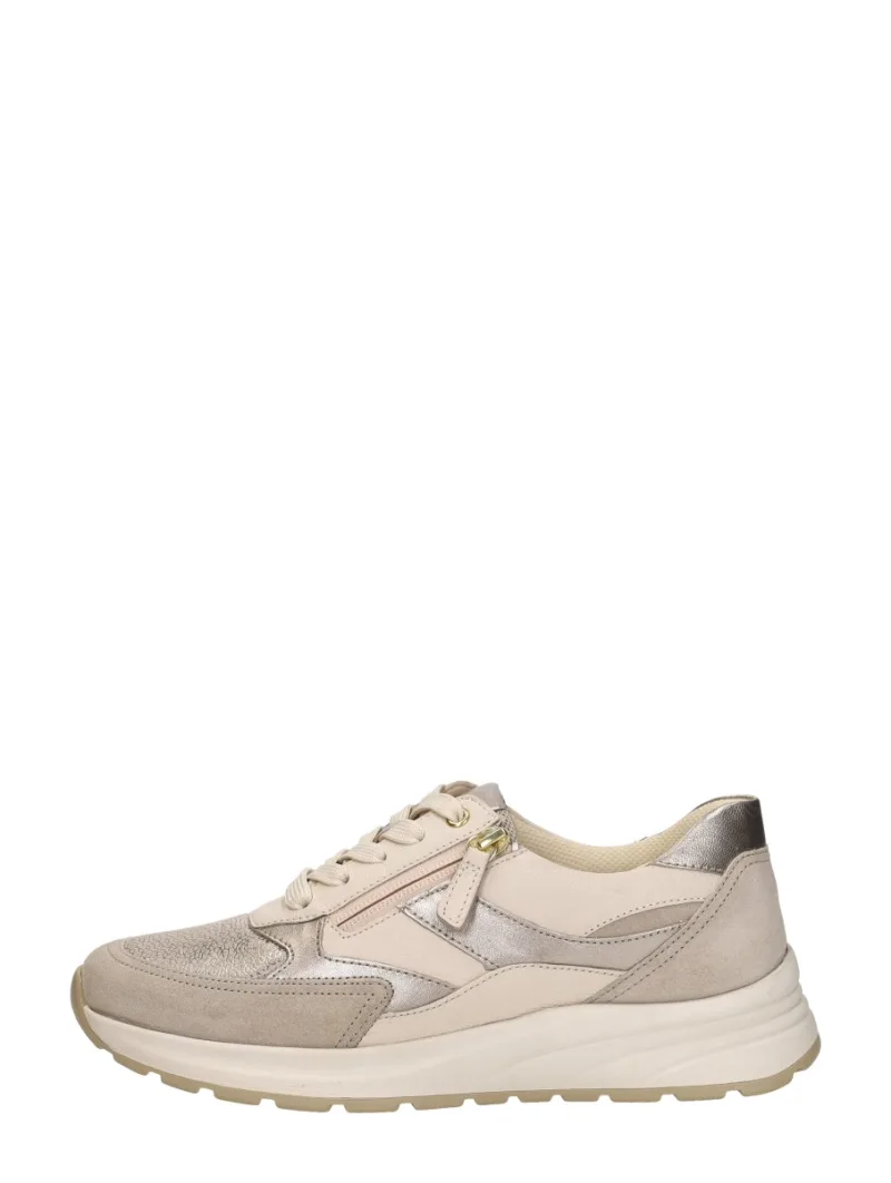 Gabor Sneakers Laag, lage veterschoenen voor dames in beige