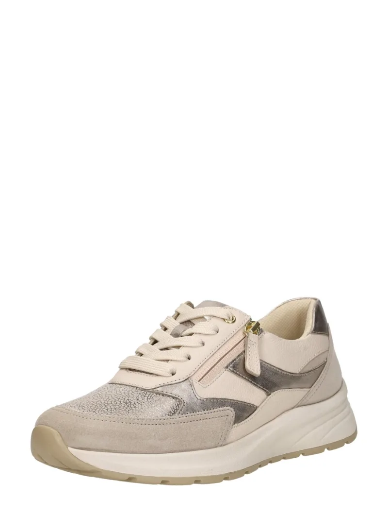 Gabor Sneakers Laag, lage veterschoenen voor dames in beige, foto 2 van 2