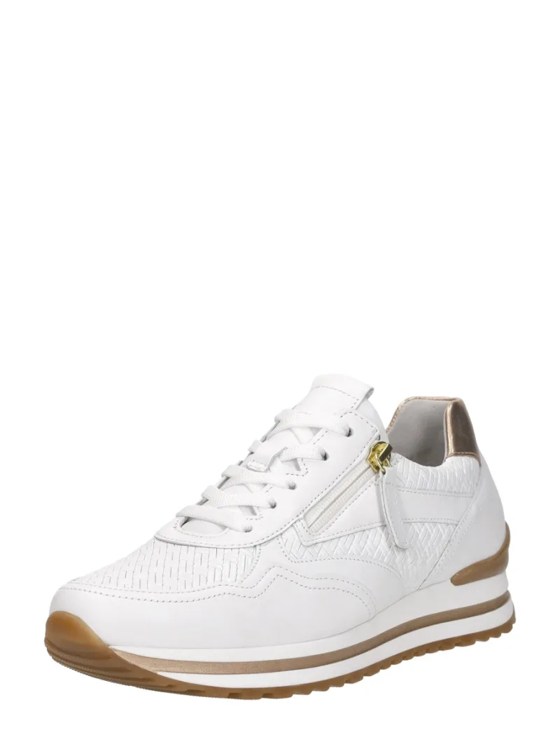 Gabor Sneakers Laag, lage veterschoenen voor dames in wit, foto 2 van 2