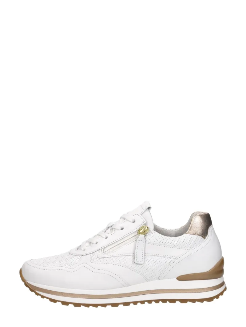 Gabor Sneakers Laag, lage veterschoenen voor dames in wit, foto 1 van 4