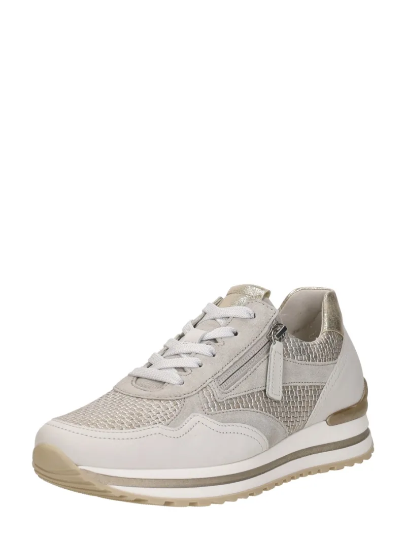 Gabor Sneakers Laag, lage veterschoenen voor dames in beige, foto 2 van 2