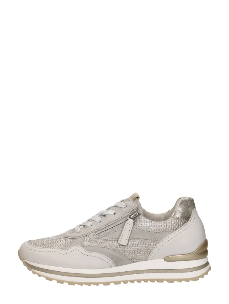 Gabor Sneakers Laag, lage veterschoenen voor dames in beige