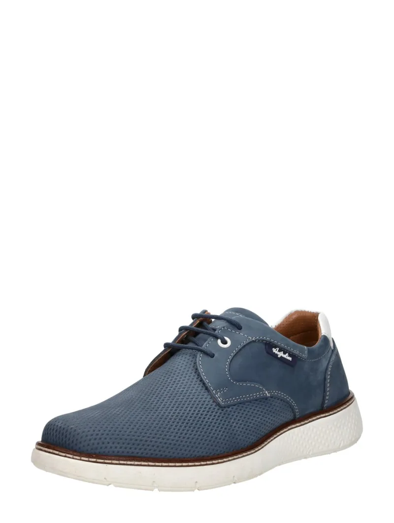 Australian Porto, lage veterschoenen voor heren in blauw, foto 2 van 2