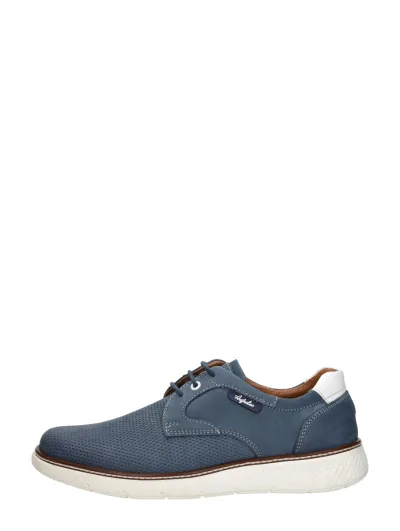 Australian Porto, lage veterschoenen voor heren in blauw, foto 1 van 4