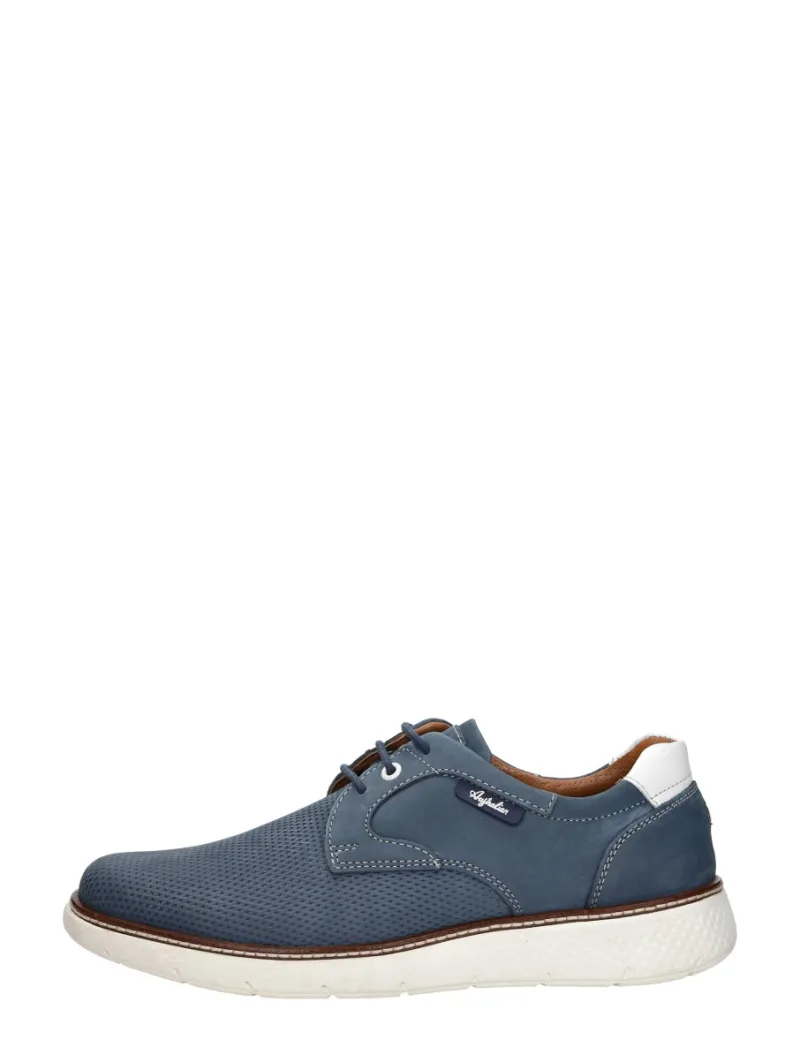 Australian Porto, lage veterschoenen voor heren in blauw