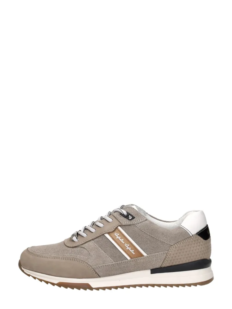 Australian Filmon, lage veterschoenen voor heren in taupe
