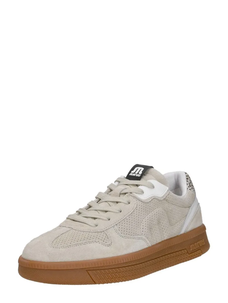 Maruti Yale, lage veterschoenen voor dames in beige, foto 2 van 2