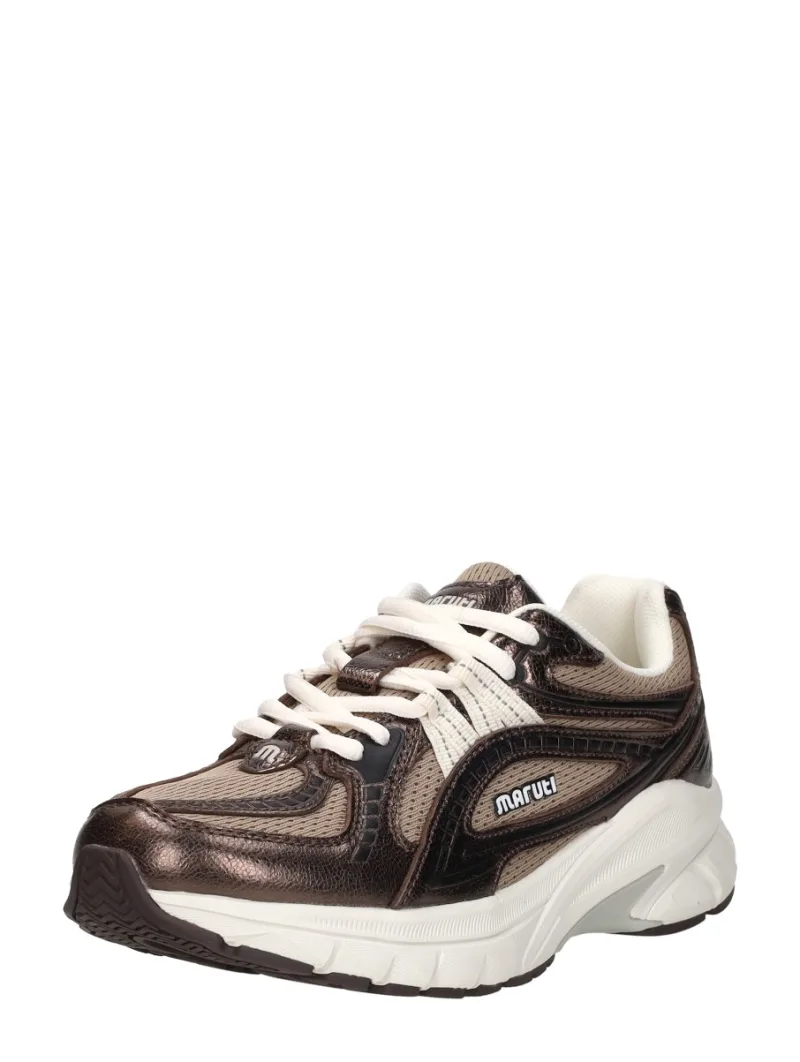 Maruti Nola middel bruin, lage veterschoenen voor dames in middelbruin, foto 2 van 2