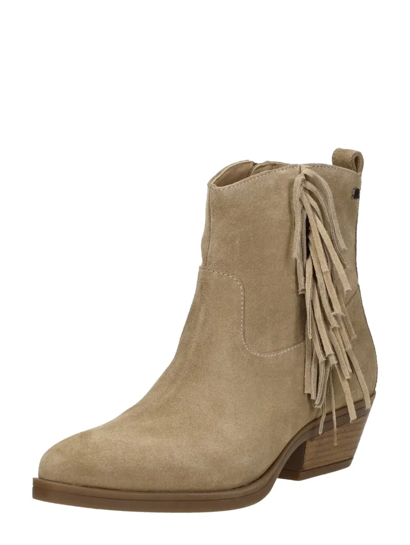 Maruti Tonny, enkellaarsjes hak voor dames in beige, foto 2 van 2