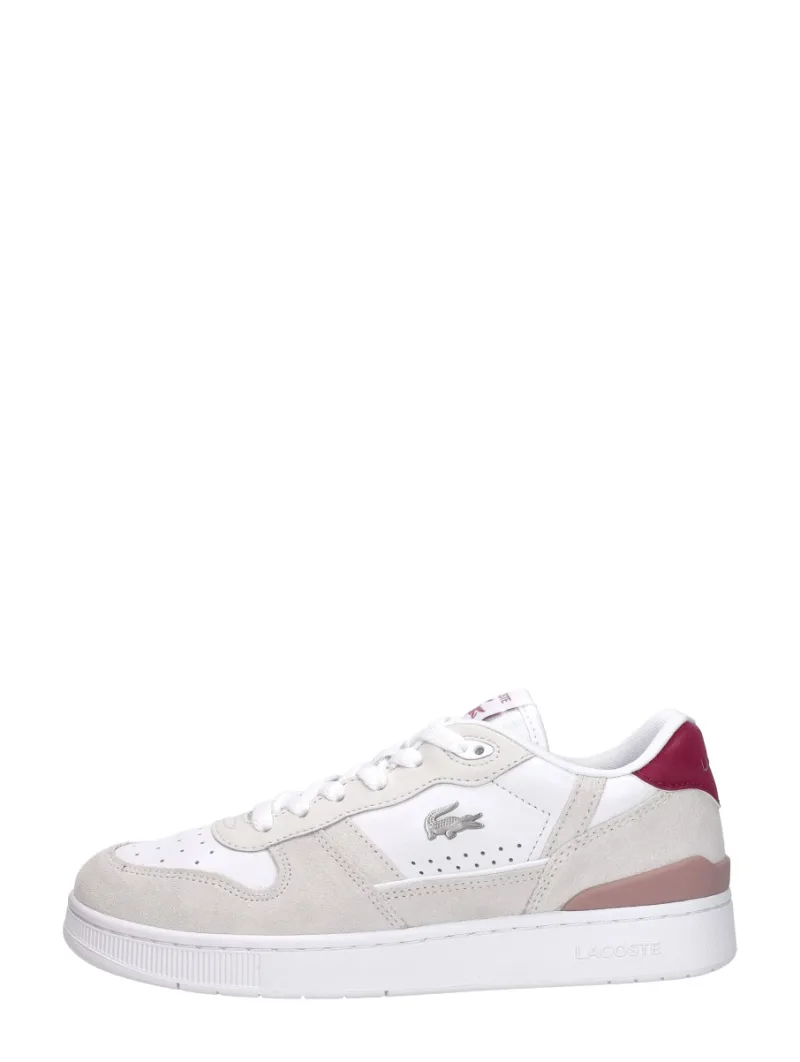 Lacoste T Clip, lage sneakers voor dames in wit