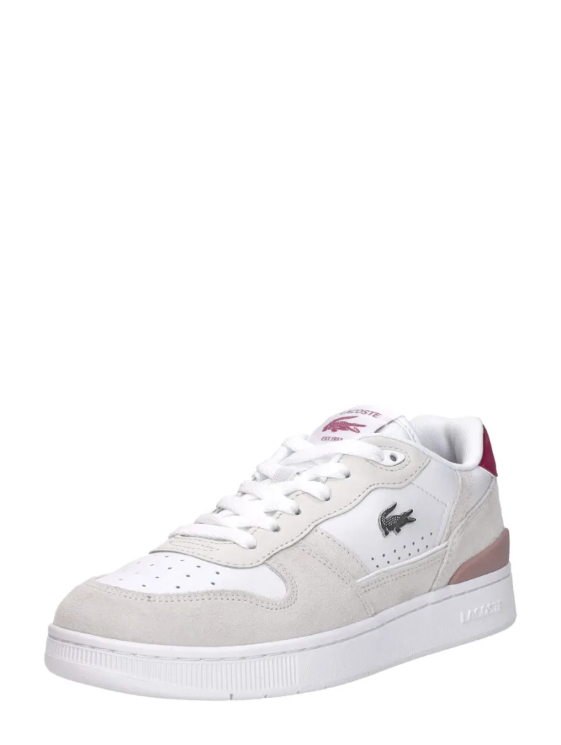 Lacoste T Clip, lage sneakers voor dames in wit, foto 2 van 2