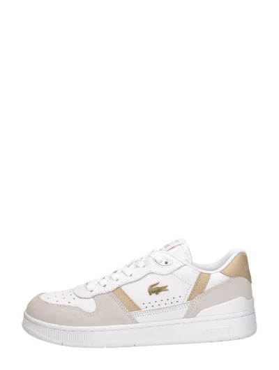 Lacoste T Clip, lage sneakers voor dames in wit, foto 1 van 4