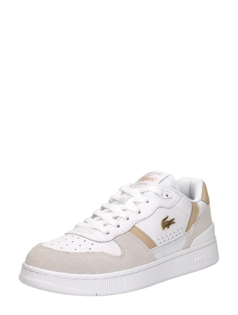 Lacoste T Clip, lage sneakers voor dames in wit, foto 2 van 2
