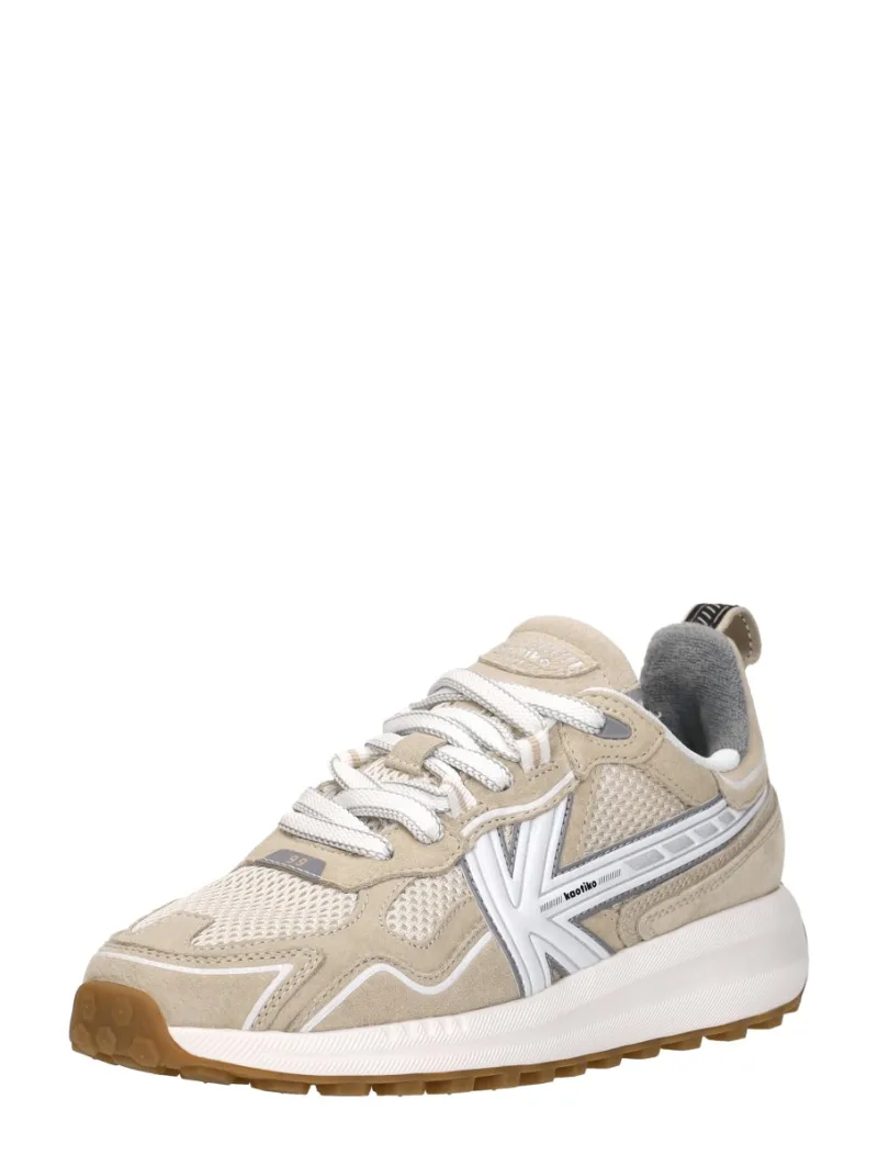 Kaotiko Detroit Tech, lage sneakers voor dames in beige, foto 2 van 2