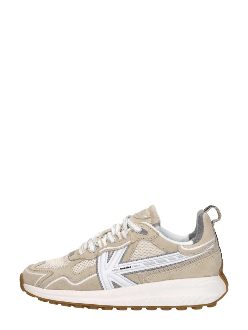 Kaotiko Detroit Tech, lage sneakers voor dames in beige