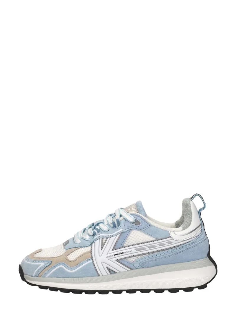 Kaotiko Detroit Tech, lage sneakers voor dames in licht blauw