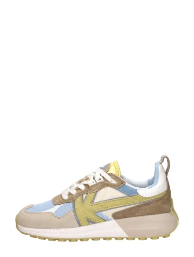 Kaotiko Detroit, lage sneakers voor dames in geel, foto 1 van 4
