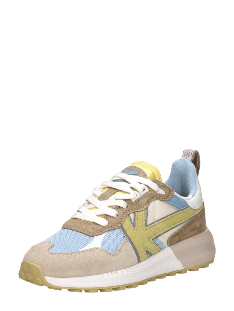 Kaotiko Detroit, lage sneakers voor dames in geel, foto 2 van 2