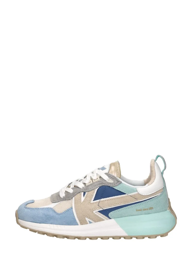 Kaotiko Detroit, lage sneakers voor dames in licht blauw