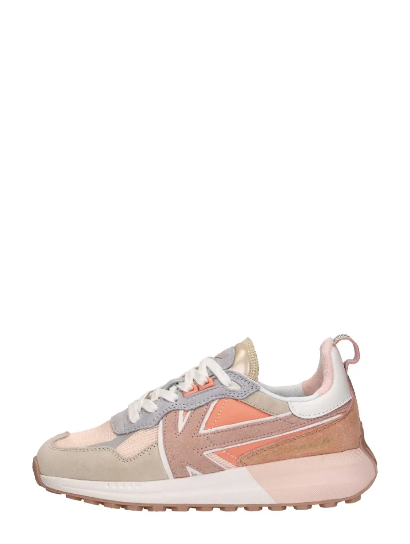 Kaotiko Detroit, lage sneakers voor dames in beige