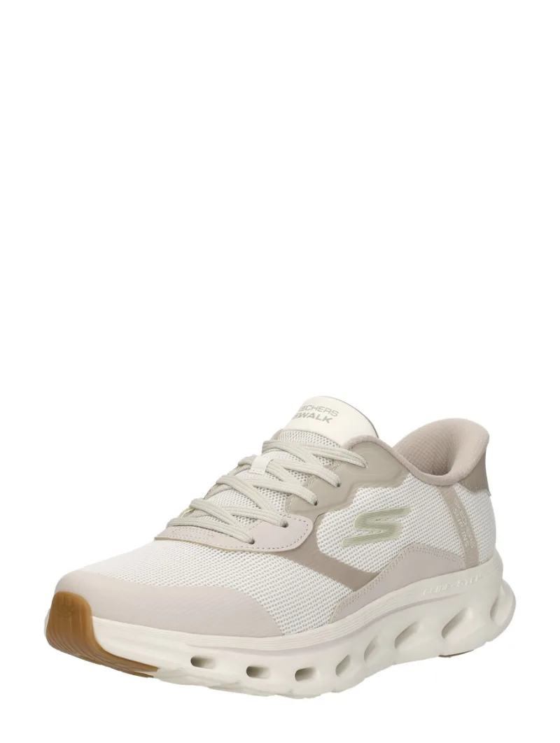 Skechers Slip-Ins: Go Walk Glide, lage sneakers voor heren in gebroken wit, foto 2 van 2