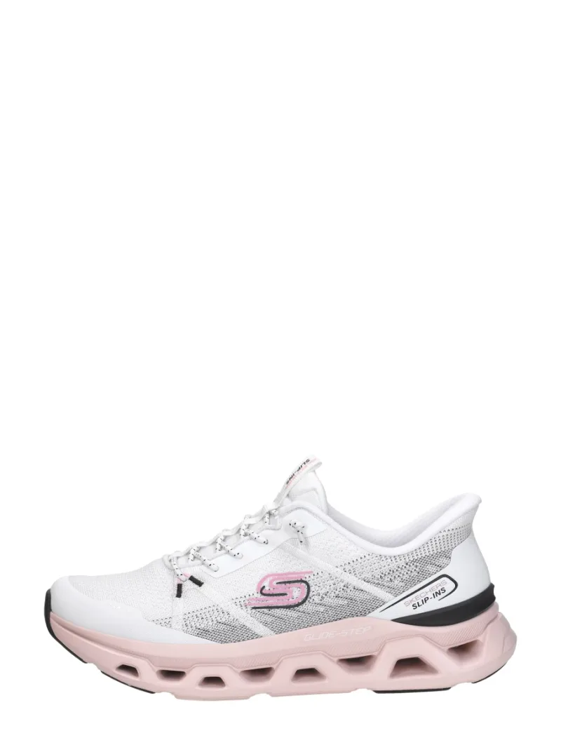 Skechers Slip-Ins: Glide-Step Altus, lage veterschoenen voor dames in wit