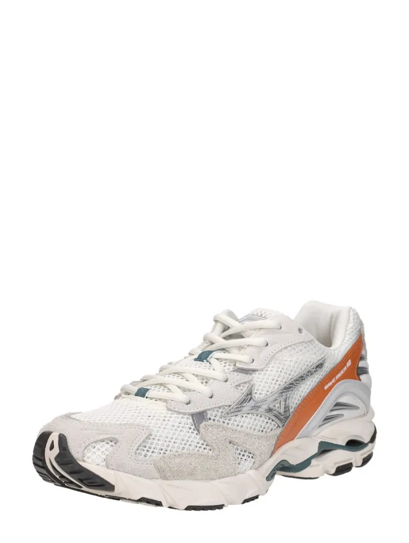 Mizuno Wave Rider 10 Premium, lage sneakers voor heren in wit, foto 2 van 2