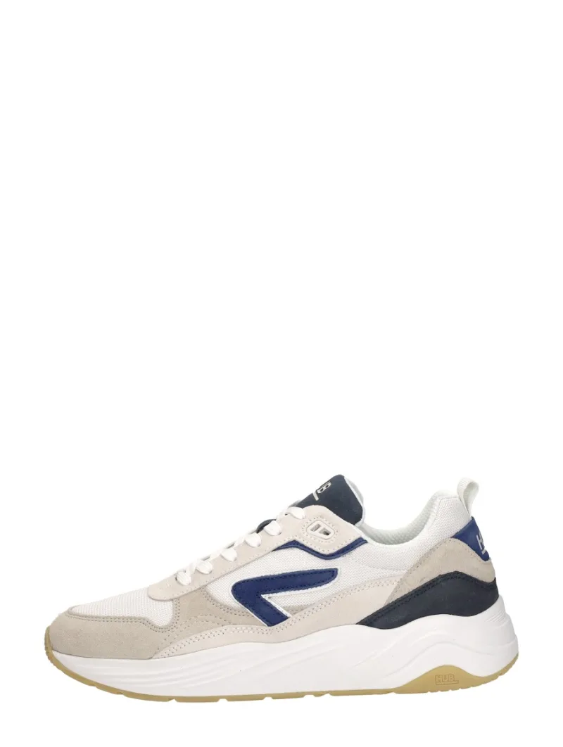 Hub Glide S43, lage sneakers voor heren in gebroken wit