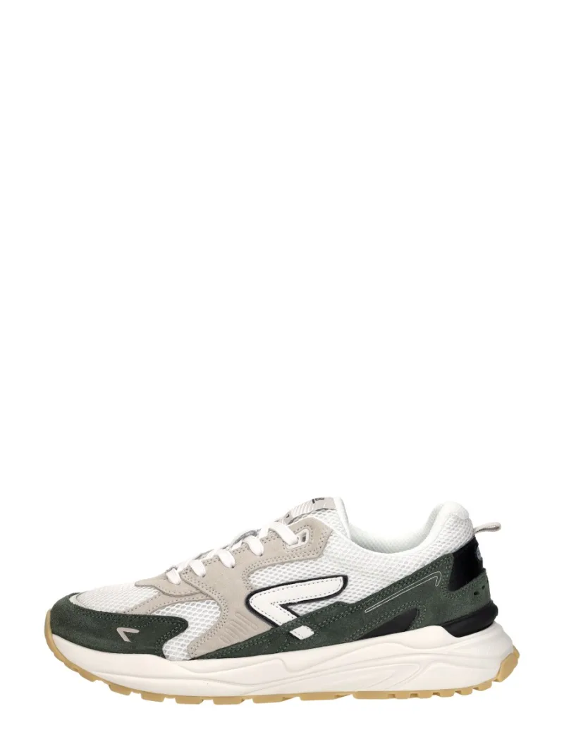 Hub Grid S48, lage sneakers voor heren in groen