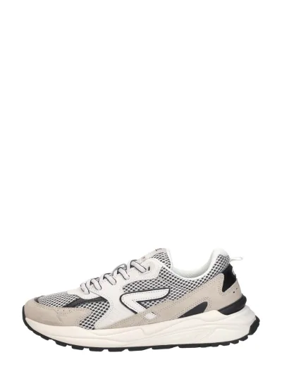 Hub Grid S48, lage sneakers voor heren in beige, foto 1 van 4