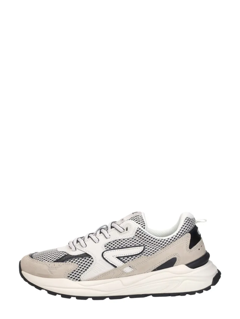 Hub Grid S48, lage sneakers voor heren in beige
