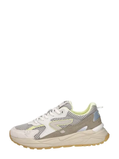 Hub Grid M46, lage sneakers voor dames in beige, foto 1 van 4