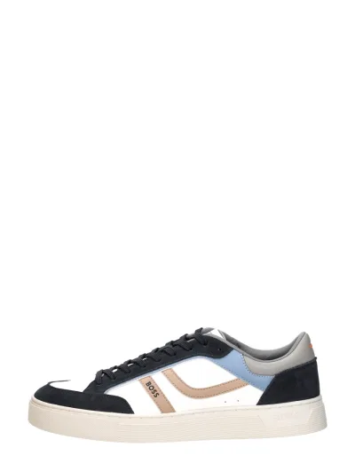 Hugo Boss Rhys Tenn, lage sneakers voor heren in wit, foto 1 van 4