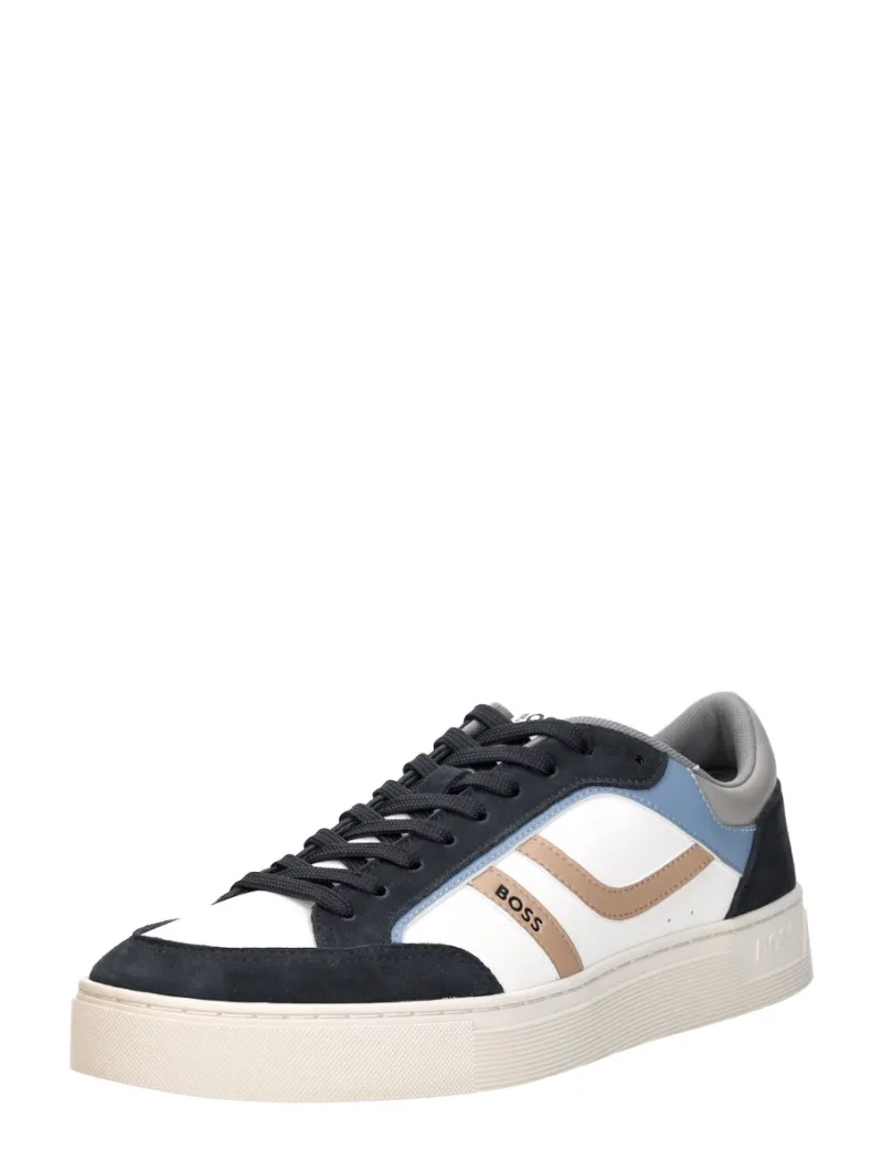 Hugo Boss Rhys Tenn, lage sneakers voor heren in wit, foto 2 van 2