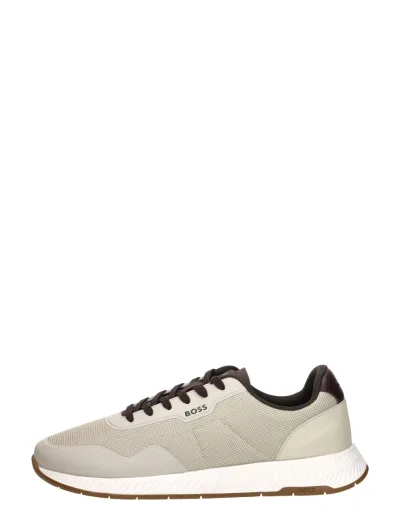 Hugo Boss Titanium Runn, lage sneakers voor heren in beige, foto 1 van 4
