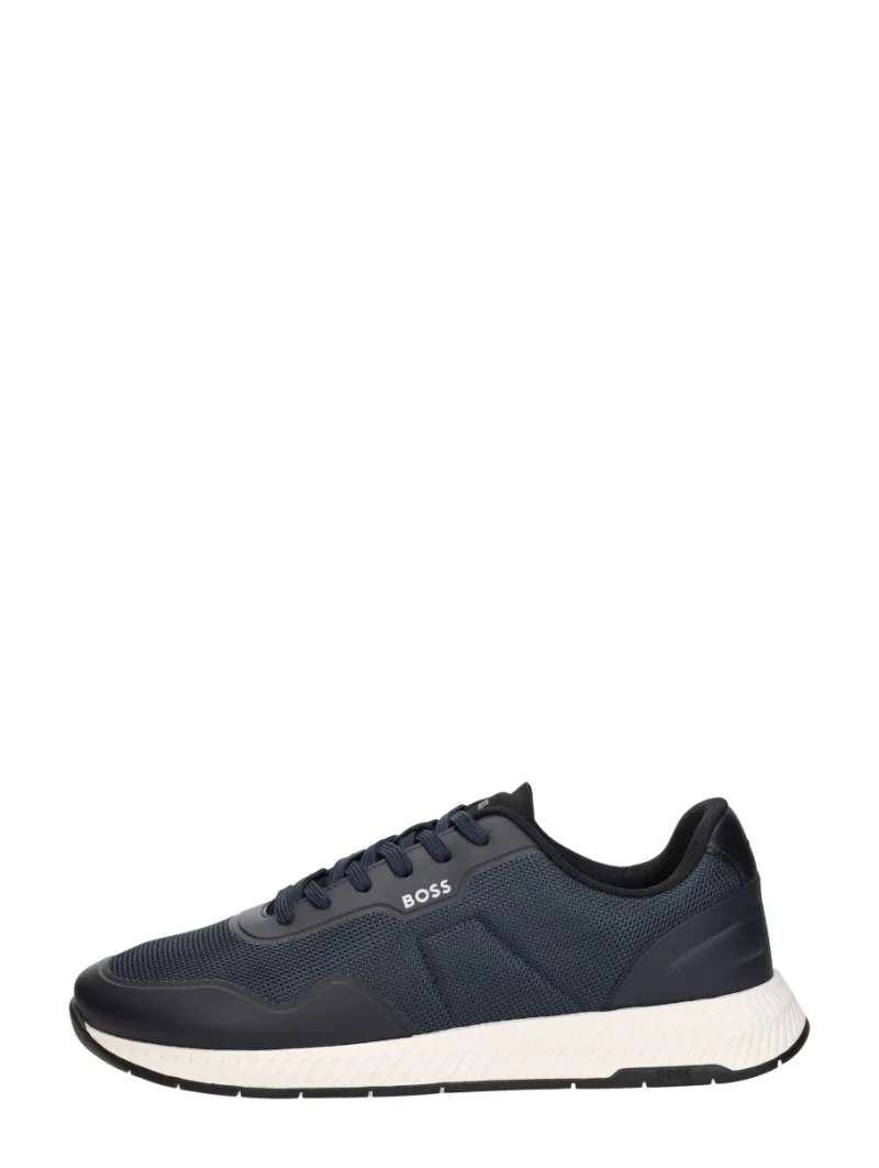 Hugo Boss Titanium Runn, lage sneakers voor heren in blauw