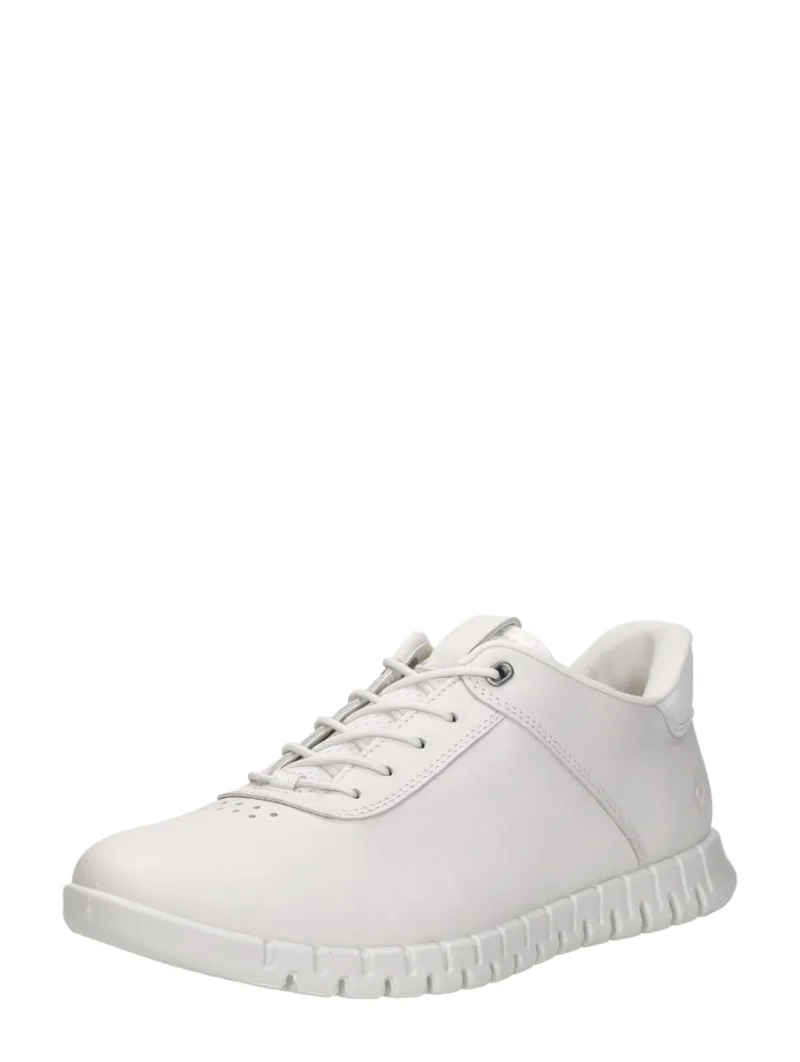 ECCO Gruuv Lite, lage veterschoenen voor dames in wit, foto 2 van 2