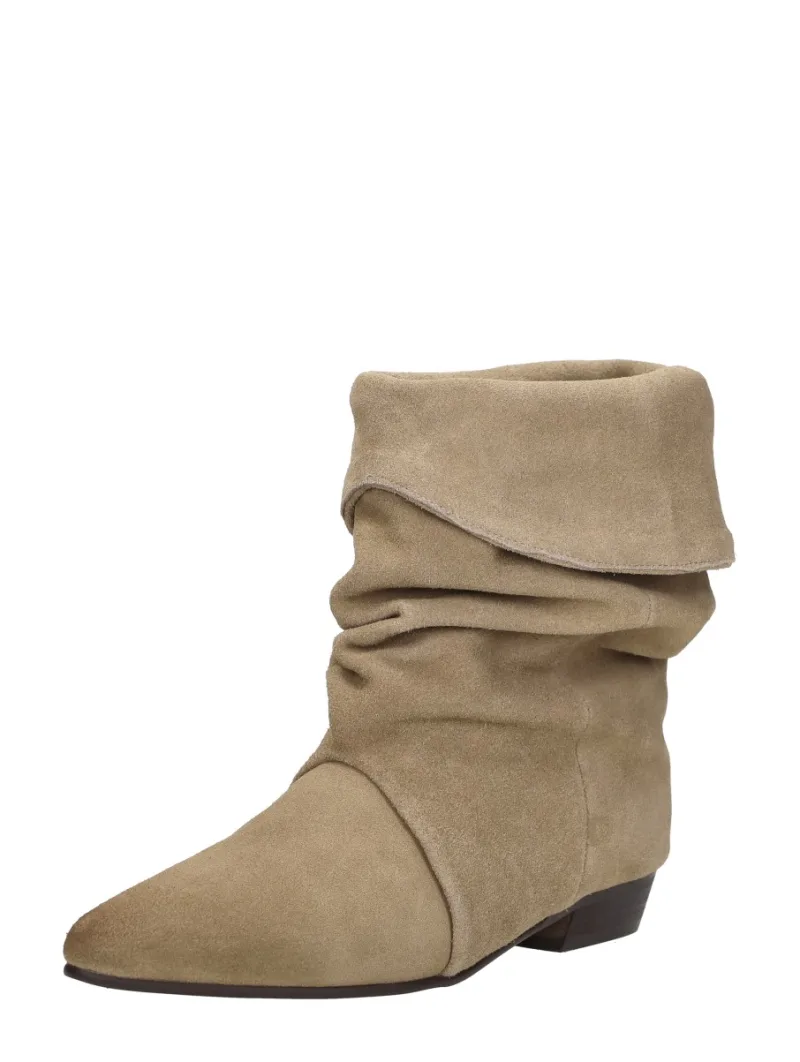 Shoecolate Enkellaarsjes Hak, enkellaarsjes hak voor dames in beige, foto 2 van 2