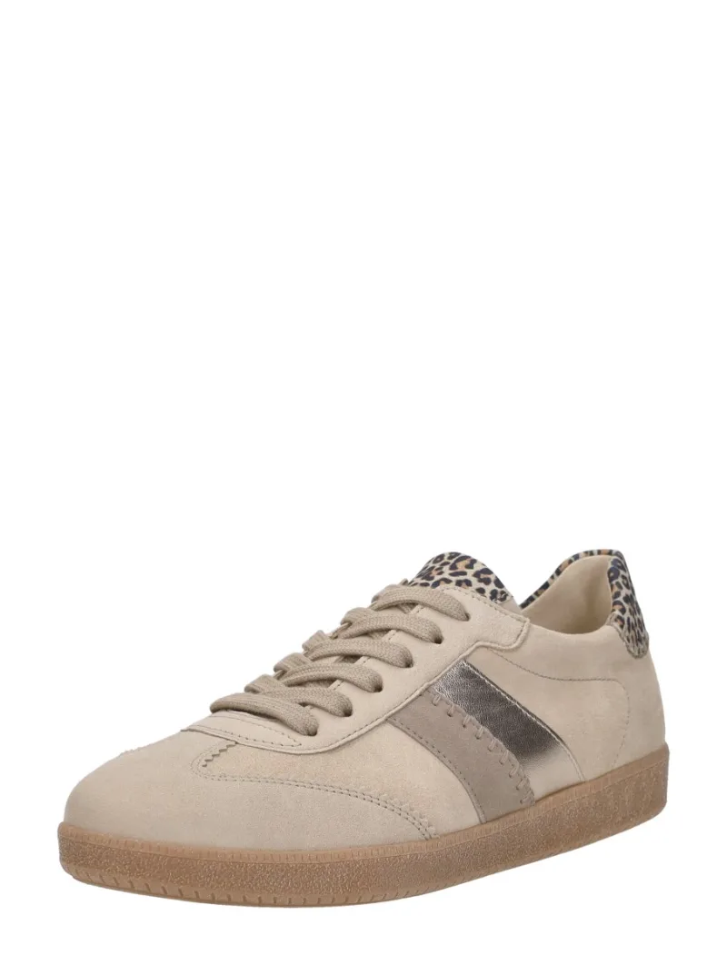 Gabor Sneakers Laag, lage veterschoenen voor dames in beige, foto 2 van 2