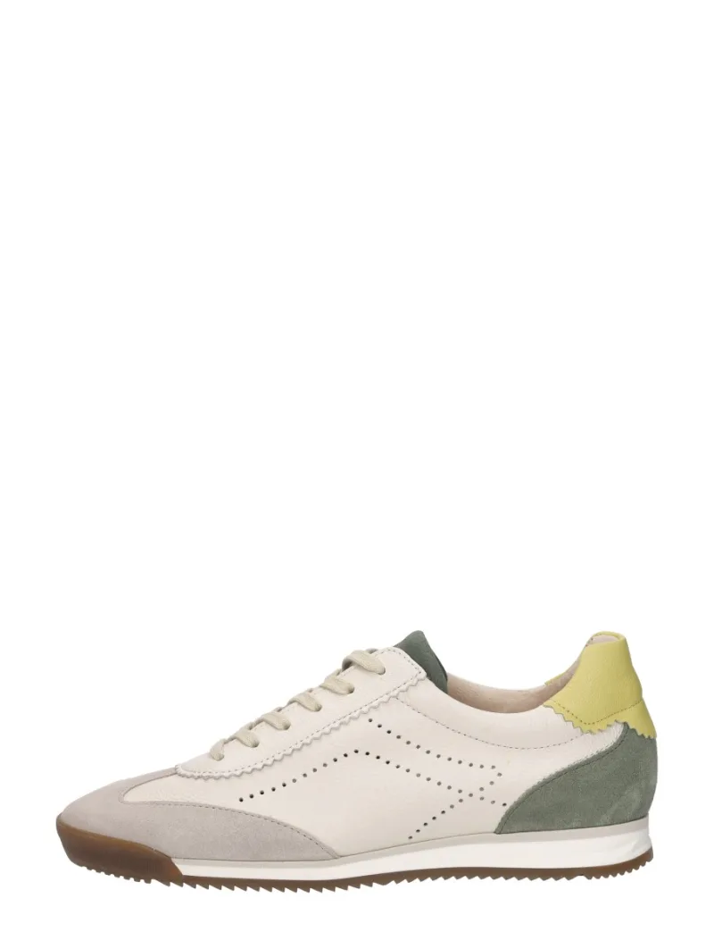 Gabor Sneakers Laag, lage veterschoenen voor dames in wit