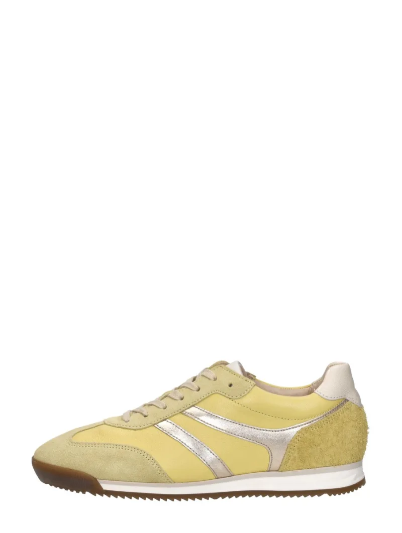 Gabor Sneakers Laag, lage veterschoenen voor dames in geel