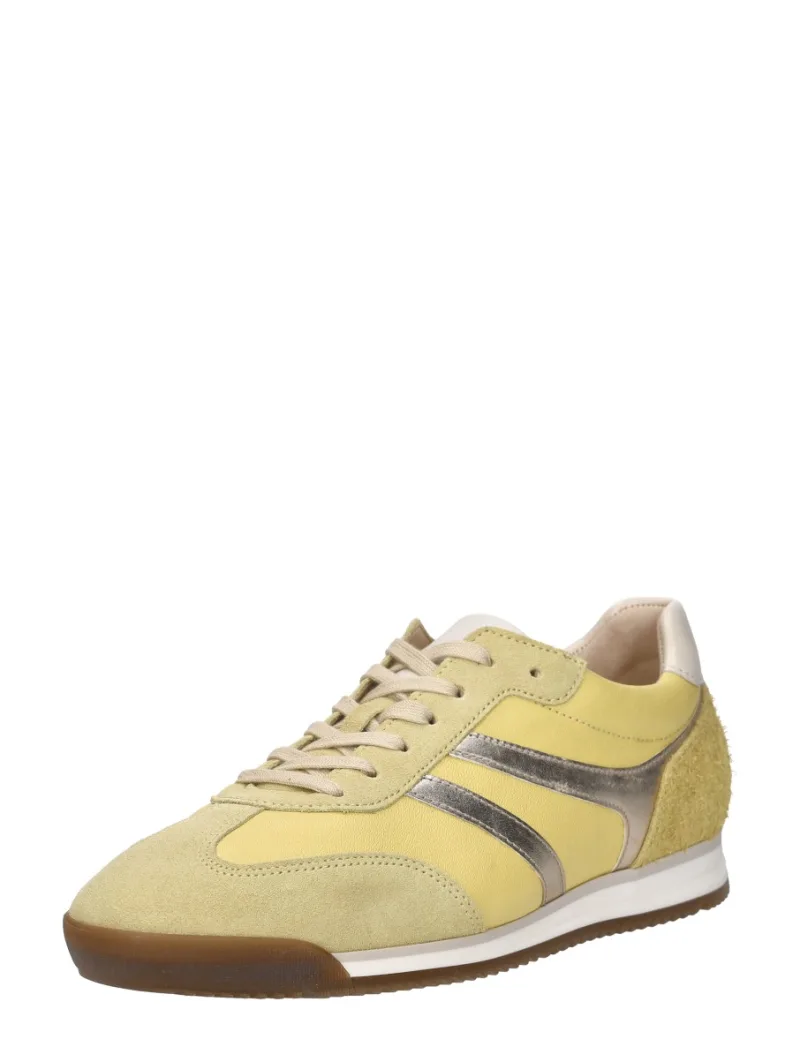 Gabor Sneakers Laag, lage veterschoenen voor dames in geel, foto 2 van 2